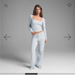 SKIMS cotton jersey straight leg pant